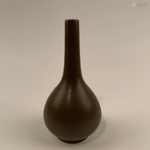 Chinese Ming Tea Dust Glaze Bottle