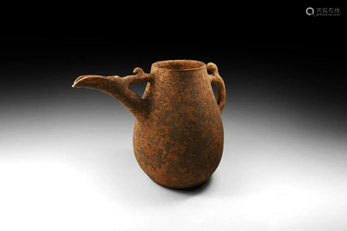 Amlash Vessel with Animal Spout and Handle