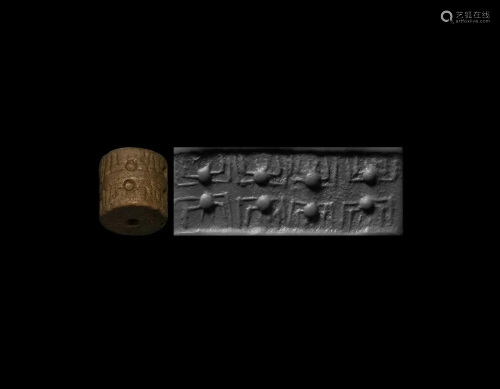Sumerian Cylinder Seal with Spiders
