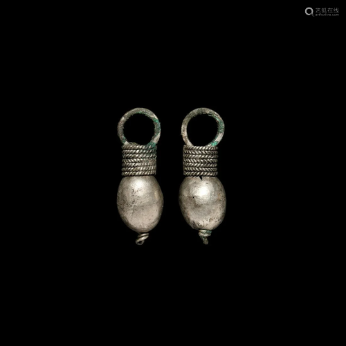 Silver Pendant Pair