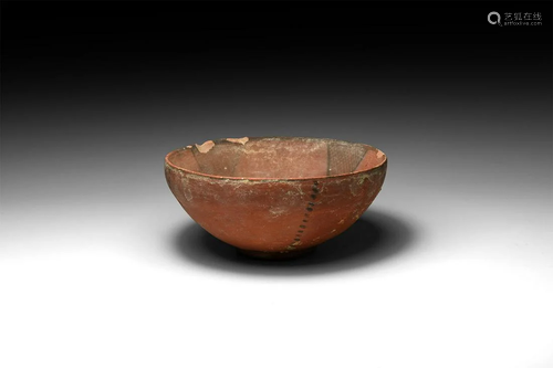 Bichrome Bowl with Cross Design