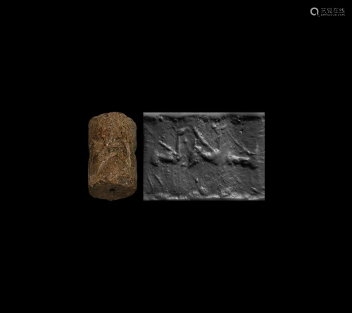 Cylinder Seal with Winged Beasts
