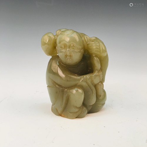 Chinese Green Jade Figure