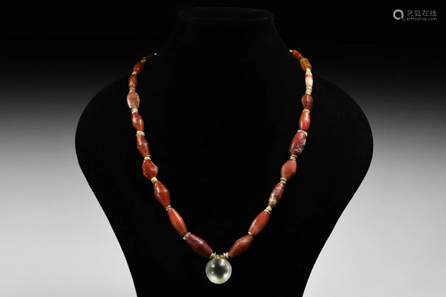 Carnelian Bead Necklace