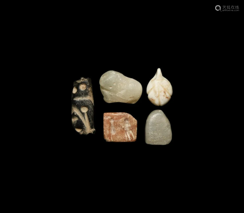 Jemdet Nasr Period Amulet and Seal Group