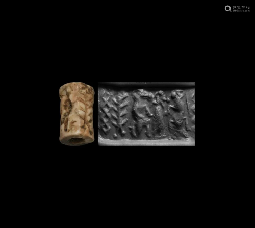 Cylinder Seal with Contest Scene