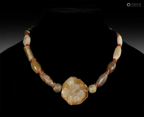 Agate Bead Necklace