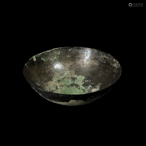 Achaemenid Tinned Bronze Bowl