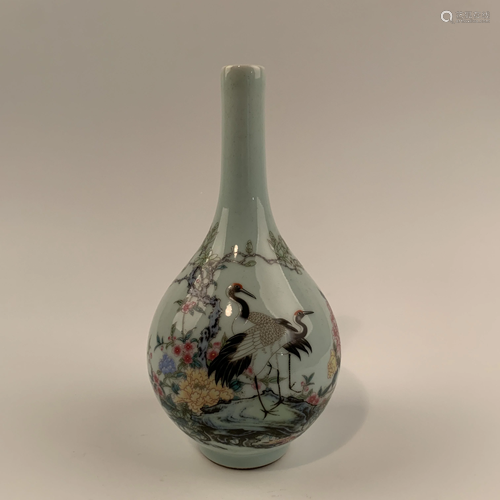 Chinese Famille Rose Porcelain Vase