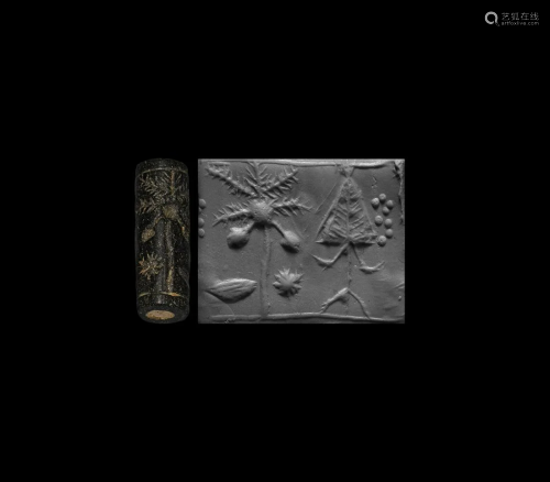 Neo-Assyrian Cylinder Seal with Plants