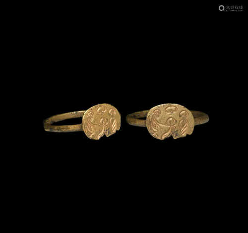 Byzantine Ring with Annunciation Scene