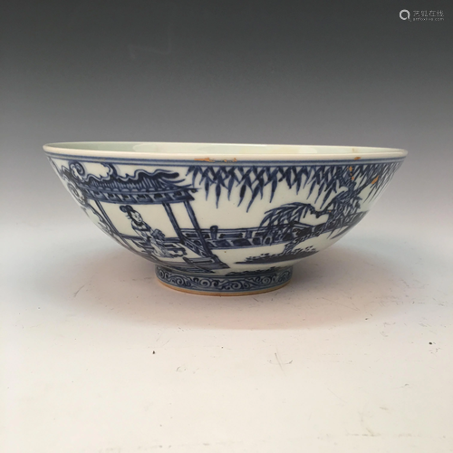 Chinese Blue&White Bowl, Xuande Mark