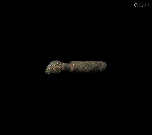 Roman Handle with Ram's Head