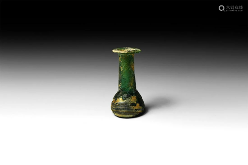 Roman Glass Cotton-Reel Unguentarium