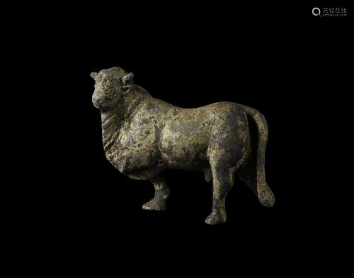 Hellenistic Standing Bull Statuette