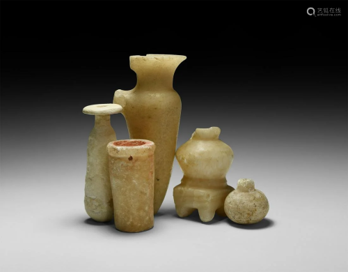 Egyptian Alabaster Vessel Collection
