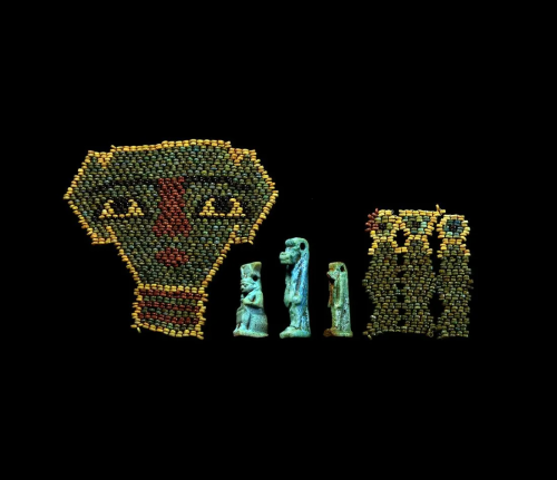 Amulets, Beaded Mummy Mask and Panels Collection