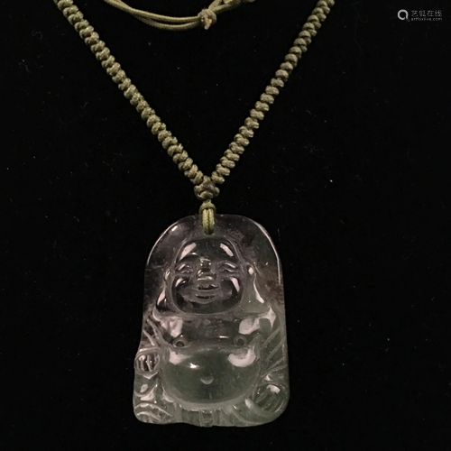 Crystal Buddha Pendant