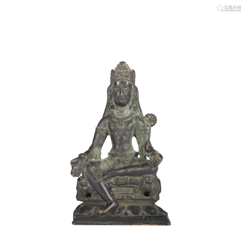 A bronze statue of Lotus hand Guanyin,the 8th century