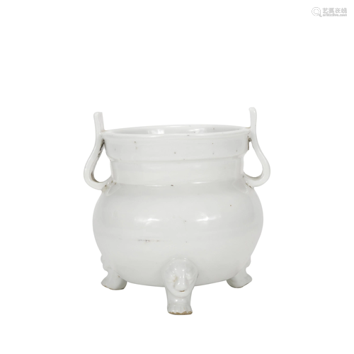 A white glazed censer