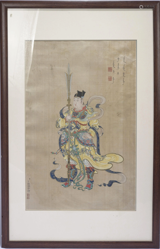 A Ding guanpeng's figure painting