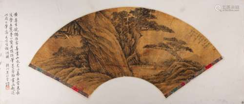 CHINESE PAINTING AND CALLIGRAPHY BY HUANG DING FROM QING DYN...