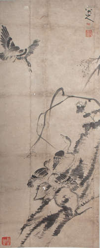 CHINESE PAINTING AND CALLIGRAPHY BY BADASHANREN, QING DYNAST...