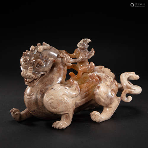 HETIAN JADE RUI BEAST, HAN DYNASTY, CHINA