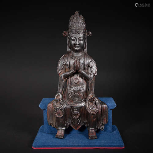 CHINESE BRONZE BUDDHA STATUE FROM TANG DYNASTY