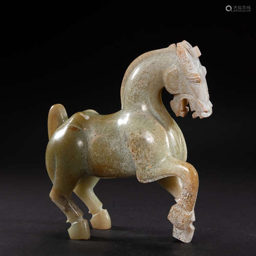 CHINESE HETIAN JADE HORSE, HAN DYNASTY