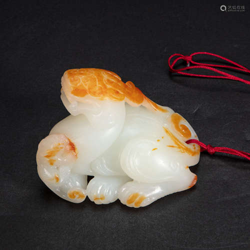 HETIAN JADE BEAST, QING DYNASTY