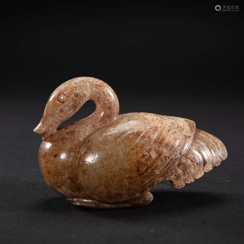 HETIAN JADE SWAN, HAN DYNASTY