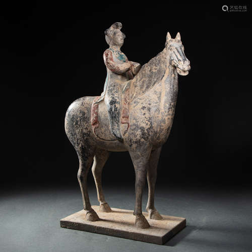 CHINESE STONE HORSE FIGURE, TANG DYNASTY