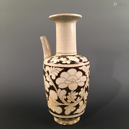 Chinese Cizhou Kiln 'Floral' Pitcher