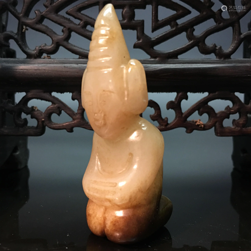 Chinese Hetian Jade Figure