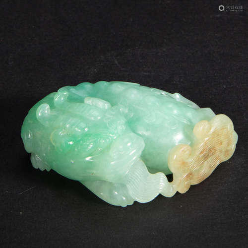 CHINESE IMPERIAL COURT JADE BEAST, QING DYNASTY