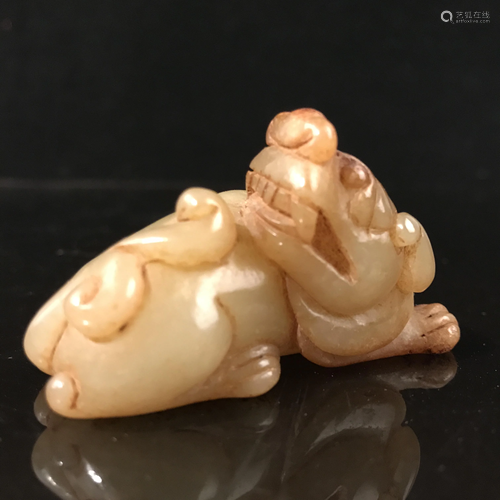 Chinese Jade Ruishou Figure