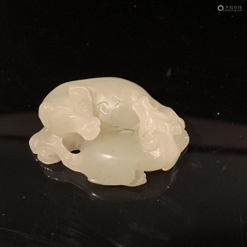 Chinese Jade Carving of Dog