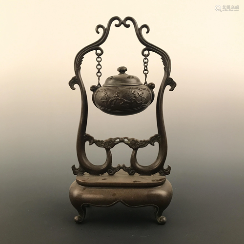 Chinese Hanging Bronze Censer