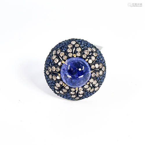 Sapphire Dome Ring