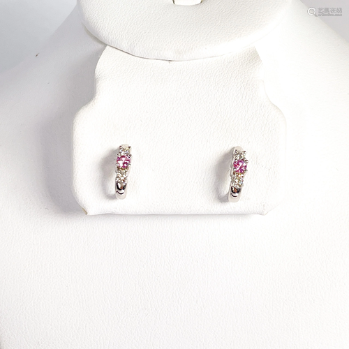 Pink Sapphire Earrings