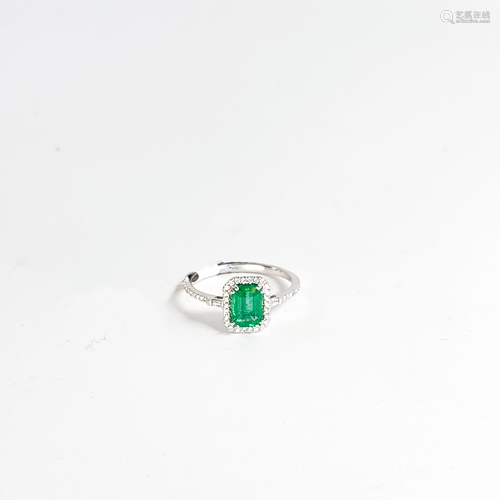 Emerald and Diamond Ring