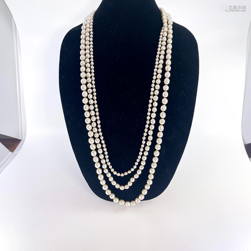 Miriam Haskel Triple Pearl Strand