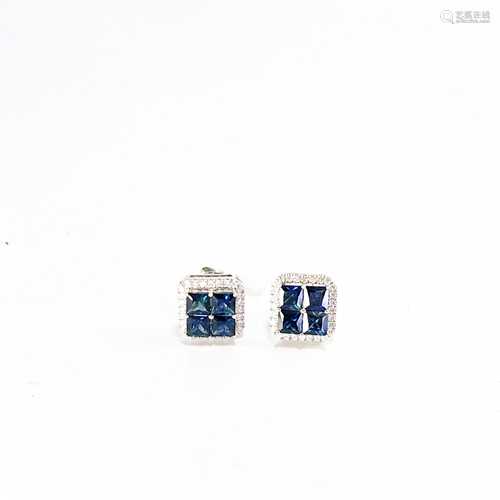 Sapphire Stud Earrings