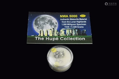 A NWA 5000 Lunar Meteorite with Certificate