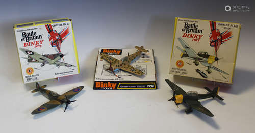 Two Dinky Toys Battle of Britain aircraft, comprising No. 71...