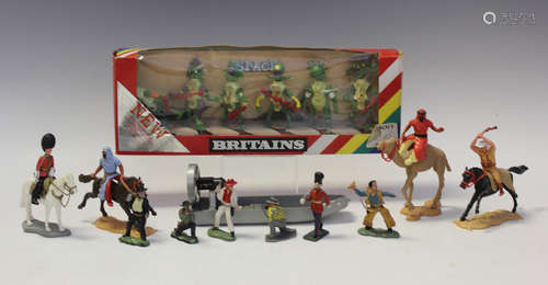 A good collection of Britains, Timpo and other plastic and l...