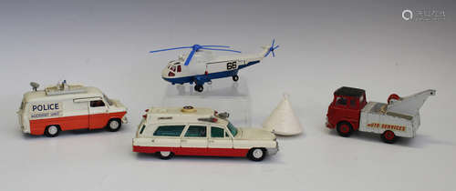 A Dinky Toys No. 724 Sea King helicopter, boxed with diorama...