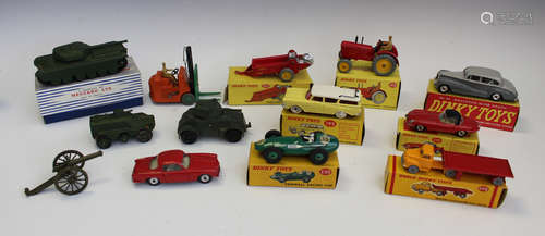 Eight Dinky Toys, Supertoys and Dublo vehicles, comprising a...