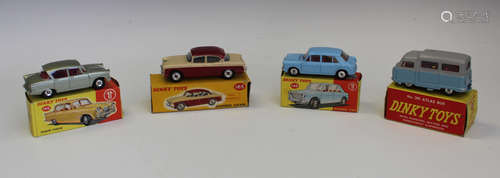 Four Dinky Toys vehicles, comprising a No. 140 Morris 1100, ...